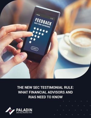 The New SEC Testimonial Rule What Financial Advisors and RIAs Need to Know | eBook Cover The New SEC Testimonial Rule What Financial Advisors and RIAs Need to Know | eBook Cover